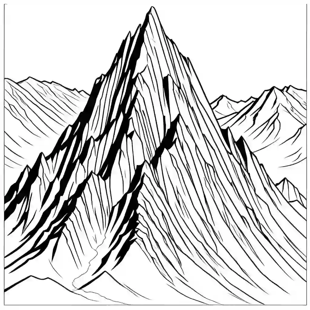 Mont Blanc coloring pages